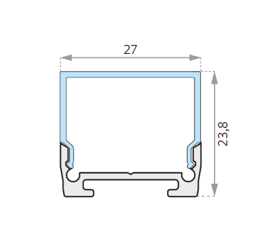 27 x 23,8 mm-Zweite Zeile Blabla-SchnittBild